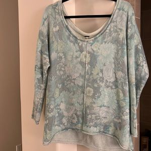 Free People Floral Sweater